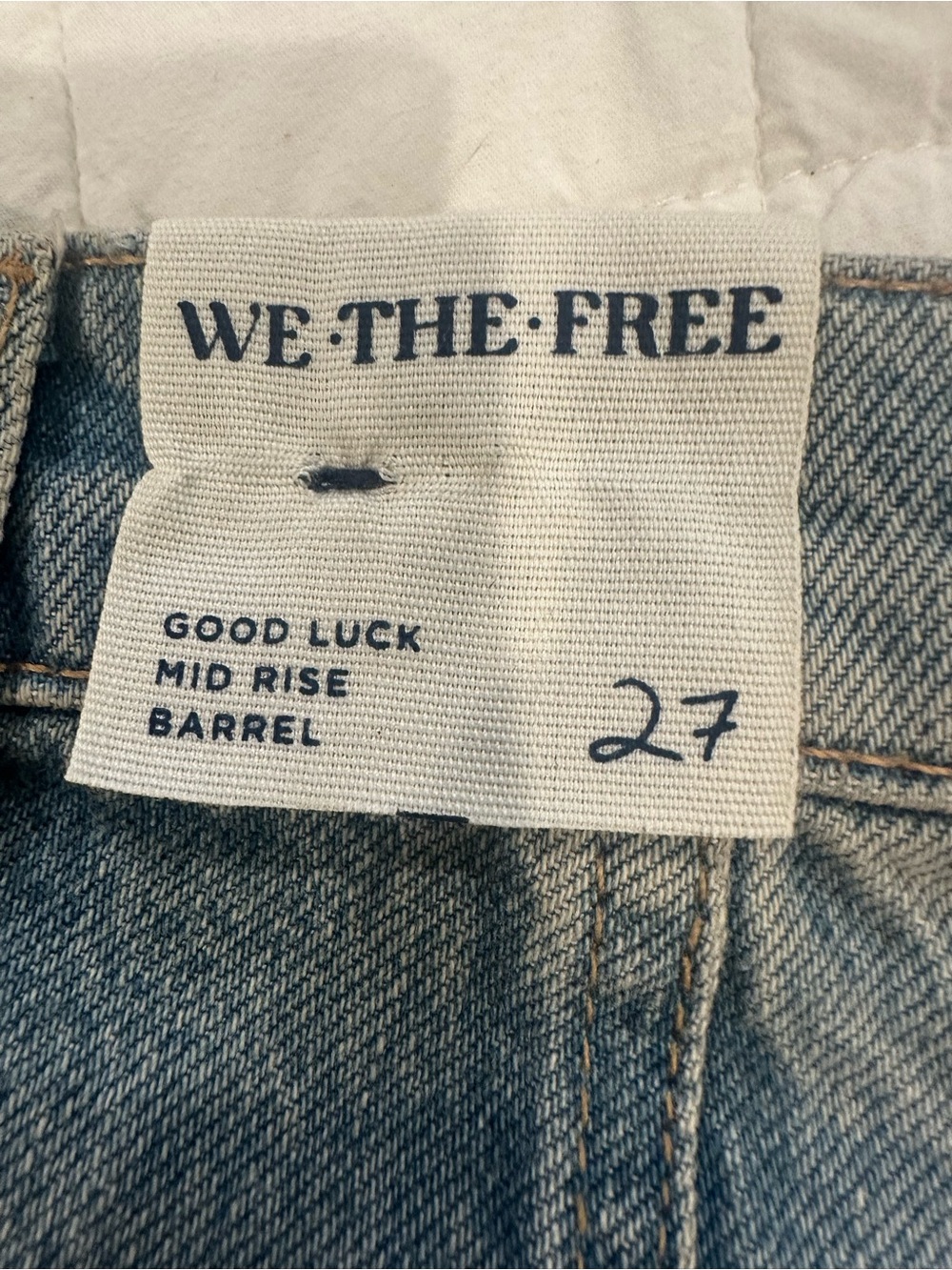 Free People Good Luck Mid Rise Barrel - Picture 3 of 8